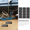 Hemobllo Cable Organizing Buckles 50 Pack Cable Fixing Clips Cord Organizing Buckle view 3