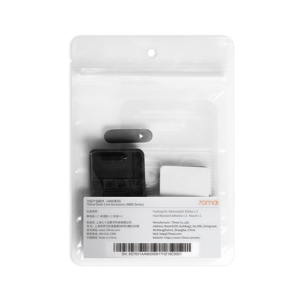 70mai Dash Cam Accessory, Accessories for Car Camera, Replaceable Dash Cam Components for Dash cam A800S, A800SE, A810
