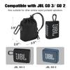 Desing Wish Carrying Case Compatible With JBL GO3/GO2 - Waterproof Ultra Portable Bluetooth Speaker, Anti-Scratch Protector Case Bag, Travel Pouch, Same Fabric as GO3 (Black) view 2