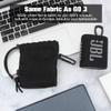 Desing Wish Carrying Case Compatible With JBL GO3/GO2 - Waterproof Ultra Portable Bluetooth Speaker, Anti-Scratch Protector Case Bag, Travel Pouch, Same Fabric as GO3 (Black) view 3
