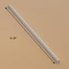 D-Line 39" White Quarter Round Cable Raceway, Corner Cord Cover, Self-Adhesive Floor Molding with Wire Channel - 0.87" (W) x 0.87" (H) x 39in Length - White view 4