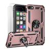ULAK Compatible with iPod Touch 7/6/5 Case with 2 HD Screen Protectors, Hybrid Rugged Shockproof Cover with Built-in Kickstand for iTouch 5th/6th/7th Generation (Rose Gold) view 1