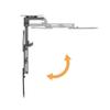 Mount Plus CM344 Flip Down TV and Monitor Roof Ceiling Swivel Mount | Fits Flat TV 23 to 55 Inches | VESA Compatible 200x200, 400x400 | Height Adjustable | Pitched Roof view 4