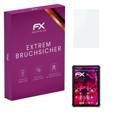 atFoliX Plastic Glass Protective Film compatible with Oukitel RT1, 9H Hybrid-Glass FX Screen Protector