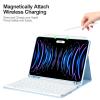 besky Keyboard Case for iPad Air 11 Inch Case with Keyboard M3/M2 (2025/2024) & Air Series (6th/5th/4th Gen), for iPad Pro 11 (4th/3rd Gen)with Wireless Detachable Backlit Keyboard - Pencil Holder view 3