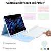 besky Keyboard Case for iPad Air 11 Inch Case with Keyboard M3/M2 (2025/2024) & Air Series (6th/5th/4th Gen), for iPad Pro 11 (4th/3rd Gen)with Wireless Detachable Backlit Keyboard - Pencil Holder view 4