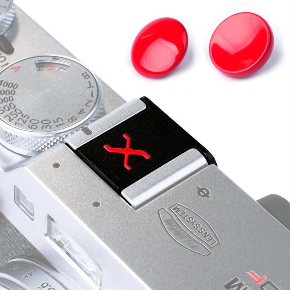 VKO Shutter Release Button, Metal Hot Shoe Cover Compatible with Fujifilm X-T4 XT3 XT20 XT30 X100F XPRO3 XPRO2