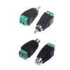 FASTROHY 20Pcs Phono Speaker Wire Cable to Male Female RCA Adapter Connector Jack Plug (10 Male + 10 Female) view 2