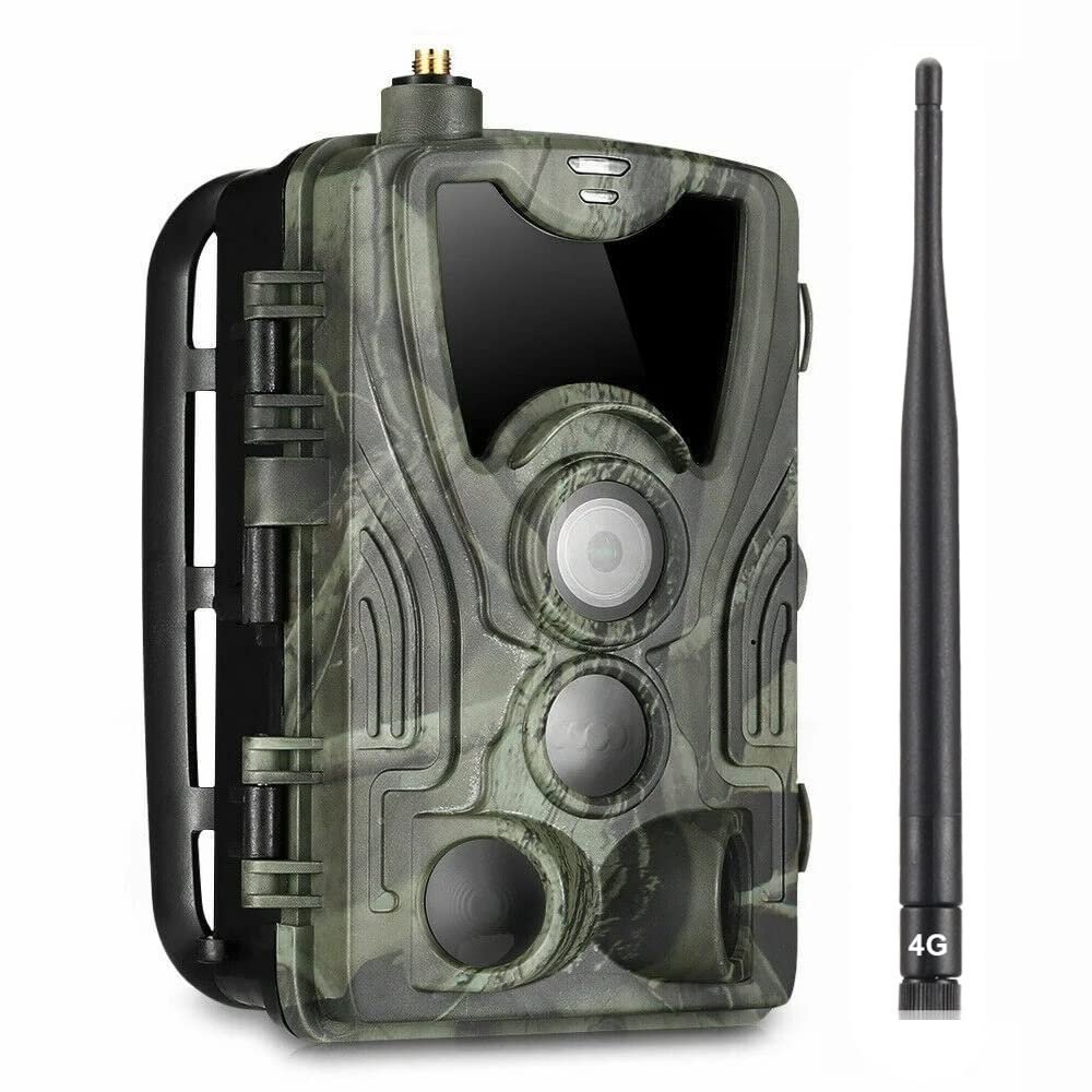 MWEIMA 4K 30MP 4G-LET Trail Camera, 0.3S Motion Activated 120 Detection, 2 LCD Screen, 4K 30FPS Real-Time Video, Max 256GB SD Card, Dual-Lens Wildlife Camera
