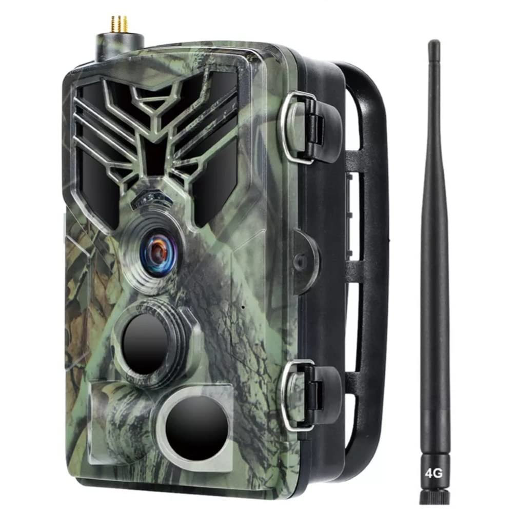 MWEIMA 4G Hunting Camera 4K 30FPS Real-Time Video, Clear 65ft No Glow Infrared Night Vision, 0.5S Motion Activated 120 Detection, Max 256GB SD Card, APP Control