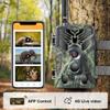 MWEIMA 4G Hunting Camera 4K 30FPS Real-Time Video, Clear 65ft No Glow Infrared Night Vision, 0.5S Motion Activated 120 Detection, Max 256GB SD Card, APP Control view 4