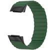 Replacement Bands Compatible with Fitbit Charge 5,KangPlus Silicone Strap Magnetic Close Sport Wristband for Women Men Adjustable 5.5-8.1 inch Compatible with Fitbit Charge 5 - Green view 1