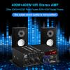 AK-380 USB SD BT.C FM AUX Audio Power Amplifier 400W+400W 2.0 CH HiFi Stereo AMP Speaker Bluetooth 5.0 Amp Receiver with 12V 5A Power Supply,FM Antenna for Car Home Bar Party view 2
