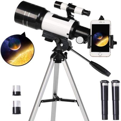 MMAXZ Telescope for Kids Astronomy Beginners Adults,70mm HD Telescope for Astronomy,Starter Scope with Tripod,Phone Adapter,Finder Scope