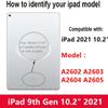 Screen Replacement for iPad 9 9th Generation 10.2", for iPad 9 9th Gen 2021 (A2602 A2603 A2604 A2605) Digitizer Replacement Without Home Button(not Include LCD) + Full Repair KitBlack view 3