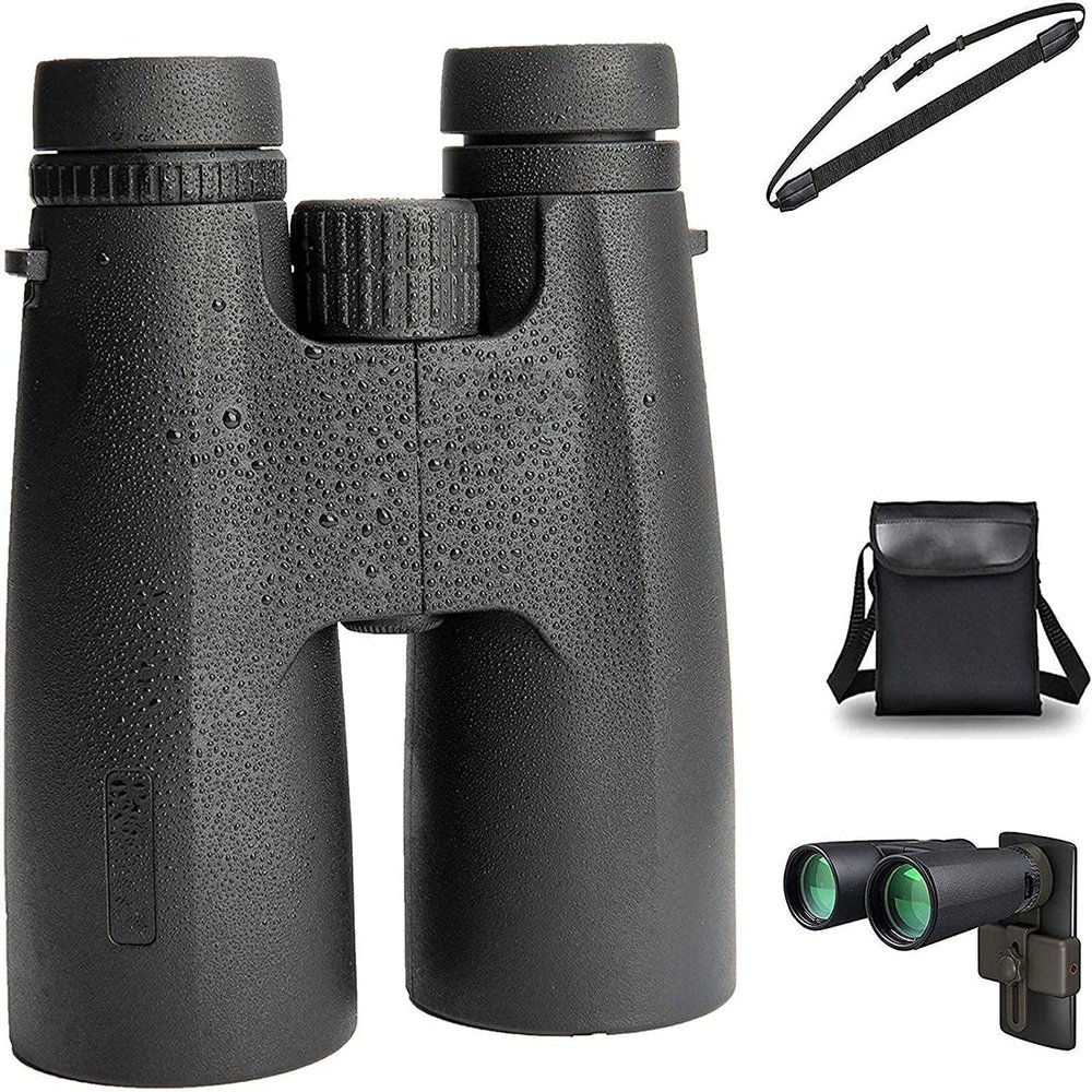 MMAXZ for Adult,Waterproof Binoculars Telescope for Birdwatching Sport -Large Prism FMC Lens 12X50,Portable