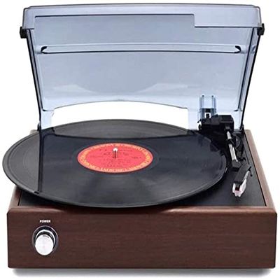 Dongng Record Player Turntable Vinyl Record Player with Built-in Speaker for Vinyl Records Vintage Record Player Vinyl Player Music Vinyl Turntable Simple and Stylish