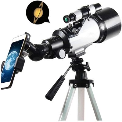 MMAXZ Star-Watching Refractor Astronomical Telescope, Monocular with Free Tripod, for Professional Adults Kids Moon Star Spotting