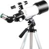 MMAXZ Star-Watching Refractor Astronomical Telescope, Monocular with Free Tripod, for Professional Adults Kids Moon Star Spotting view 2