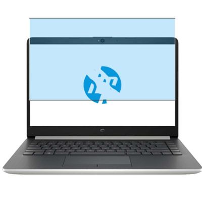 Puccy Anti Blue Light Tempered Glass Screen Protector Film, compatible with HP Laptop 14-dg0000 14-dg 14" (Active Area Cover Only) Protective Protectors Guard