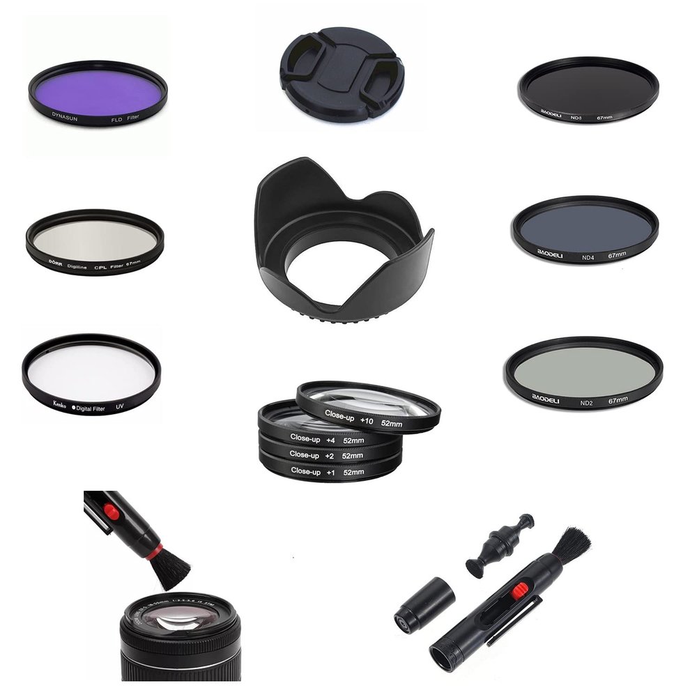 SF10 67mm Camera Lens Accessories Full Bundle Set UV CPL FLD ND Close Up Filter Lens Hood for Pentax smc FA 645 300mm f/4 ED (IF) Lens & Pentax smc PENTAX-DA 50-135mm f/2.8 ED (IF) SDM Lens