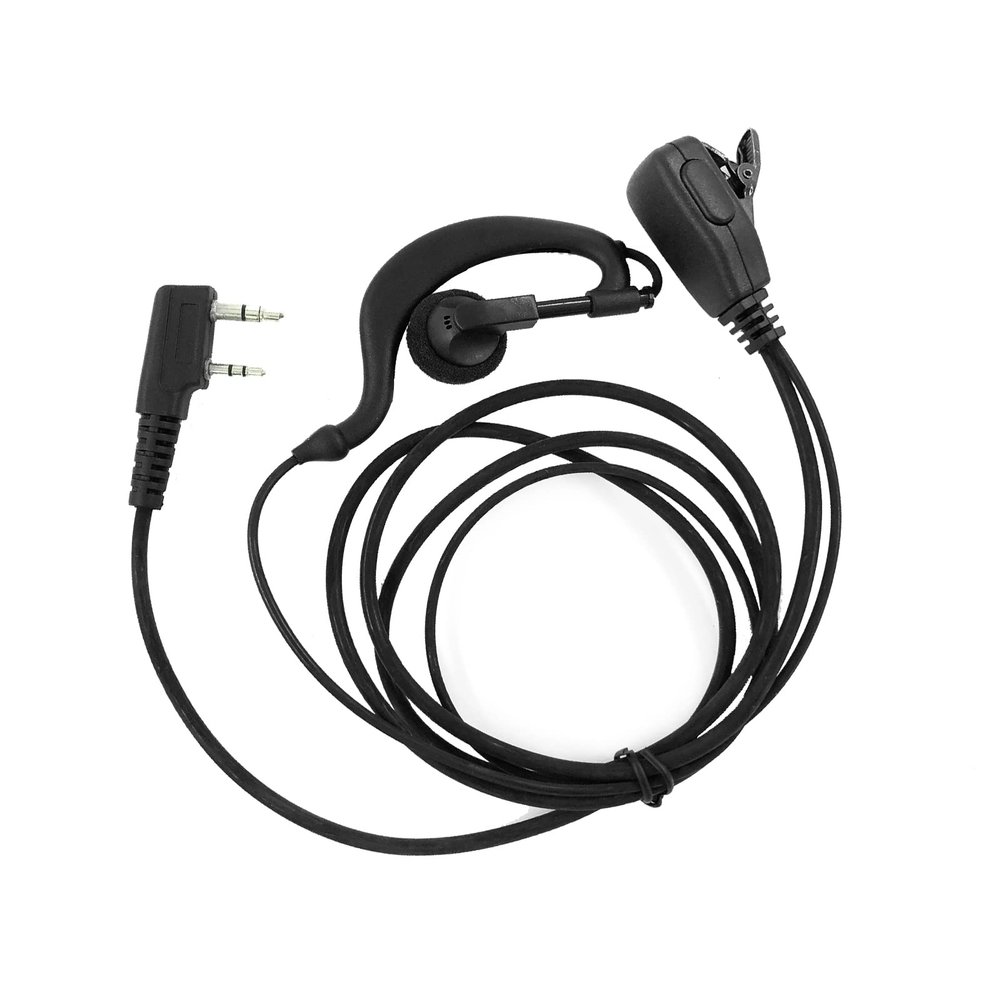 VBLL Aftermarket G Shape Swivel Earpiece PTT Mic for BF888S UV5R UV5RA H777 RT7 RT21 RT22 NX220 NX320 NX340 TK2160 TK2170 TK2302 TK2312 TK2360 TK2402 TK3160 TK3170 TK3312 TK3360 TK3402 Radio