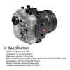Seafrogs Underwater Housing for Sony A7R IV (ILCE-7RM4A), Waterproof Case for Sony A7R Mark IV + FE 28-70mm, 16-35mm F4, 24-70mm F4, 24mm F1.4 GM, 50mm F1.8, 85mm F1.8 Lens-Black view 2