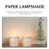 FOMIYES 50pcs Silver Paper Candle Hollow Out Castle Light Wraps Easy Installation Warm Ambient Lighting for Home Decor Parties view 2