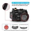 SeaFrogs Waterproof housing for Sony A6400 Underwater Diving Case 40M/130FT with Built-in Water Leakage Sensor, Ideal for Diving, Surfing, Swimming and Rafting Video view 3