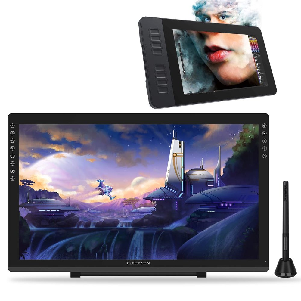 GAOMON PD2200 21.5'' Pen Display & PD1161 11.6 Inch Drawing Display Tablet