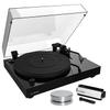 Fluance RT82 Reference High Fidelity Vinyl Turntable Record Player with Ortofon OM 10 Cartridge, Speed Control Motor, Record Weight, 3 in 1 Stylus and Record Cleaning Vinyl Accessory Kit view 1