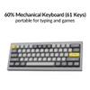 Keychron Q4 Wired Custom Mechanical Keyboard, 60% Layout QMK/VIA Programmable Macro with Hot-swappable Gateron G Pro Red Switch Double Gasket Compatible with Mac Windows Linux (Gray) view 3