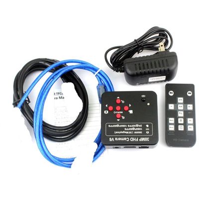Microscope Accessories Kit Monocular Video Microscope Zoom C-Mount Lens Continuous Zoom Microscope Slides (Color : 38MP)