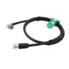 HangTon High Flex 12G 3G HD SDI 75 ohm Coaxial Video Cable 4K 60fps Male BNC to Right Angle Male BNC Canare LV-61S for RED ARRI Camera Monitor 5M view 1