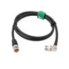 HangTon High Flex 12G 3G HD SDI 75 ohm Coaxial Video Cable 4K 60fps Male BNC to Right Angle Male BNC Canare LV-61S for RED ARRI Camera Monitor 5M view 3