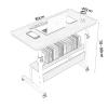 BBNB Laptop Desk, Standing Height Adjustable Computer Desk with Mobile Phone Tablet Pc Slot Movable with Wheels, Portable Side Table for Bed Sofa (Color : D) view 2
