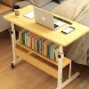 BBNB Laptop Desk, Standing Height Adjustable Computer Desk with Mobile Phone Tablet Pc Slot Movable with Wheels, Portable Side Table for Bed Sofa (Color : D) view 3