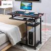 BBNB Laptop Desk, Standing Height Adjustable Computer Desk with Mobile Phone Tablet PC Slot Movable with Wheels, Portable Side Table for Bed Sofa (Color : A) view 2
