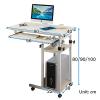 BBNB Laptop Desk, Standing Height Adjustable Computer Desk with Mobile Phone Tablet PC Slot Movable with Wheels, Portable Side Table for Bed Sofa (Color : A) view 3