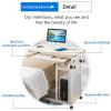 BBNB Laptop Desk, Standing Height Adjustable Computer Desk with Mobile Phone Tablet PC Slot Movable with Wheels, Portable Side Table for Bed Sofa (Color : A) view 4