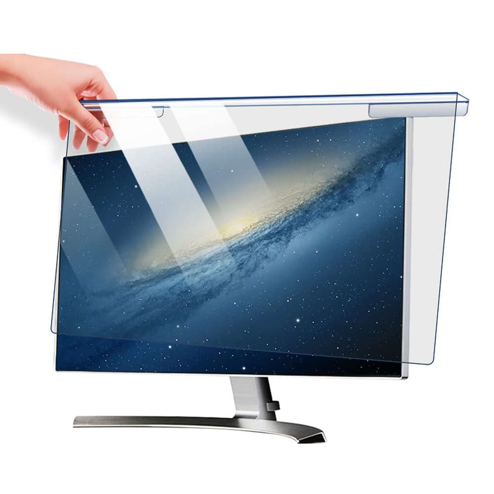 WLWLEO 20-27 inch Computer Blue Light Blocking Screen Protector Anti-UV Eye Protection Filter Film, Universal Anti-Scratch/Dust-Proof Computer Protector Panel,22 inch