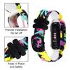 Ace 3 Floral Bands Replacement for Fitbit Ace 3 Tracker, Skin-Friendly Colorful Ace 3 Pattern Watchband Straps Wristband Bracelet Band Ace 3 Waterproof Accessories, Painting+ Blue Starry+ Graffiti view 2
