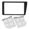 2Din ABS Radio Stereo Fascia, Dash Frame Trim Dash Stereo Bezel Replacement, Fit for LHD 2001-2005, Black view 1