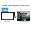 2Din ABS Radio Stereo Fascia, Dash Frame Trim Dash Stereo Bezel Replacement, Fit for LHD 2001-2005, Black view 4