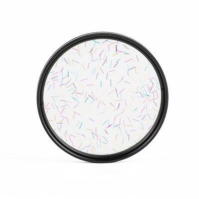 KOGJAERS Prism Lens Filter 77 mm Starlight Glare Filter Anamorphic Lens Flare Effect Filter Film Props (Rainbow ray Flares)