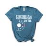 Dream Lume Photographer Shirt, Photography Lover Shirt, Everyone is A Photographer Until Manual Mode, Softstyle Unisex Tee Heather Teal view 1
