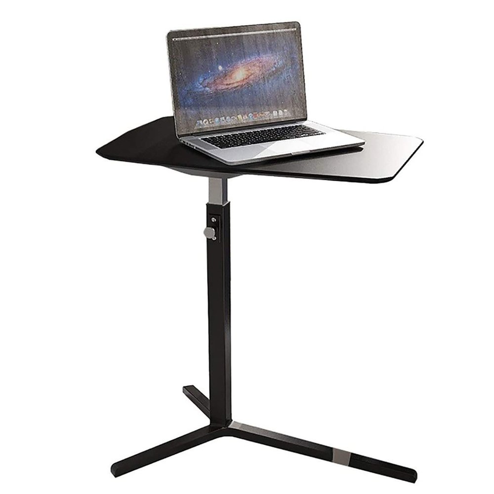 BBNB Laptop Desk, Height Adjustable Laptop Table Sofa Table and Side Table for Tablet 60  64.5-95.5  38cm Pu Material Desktop