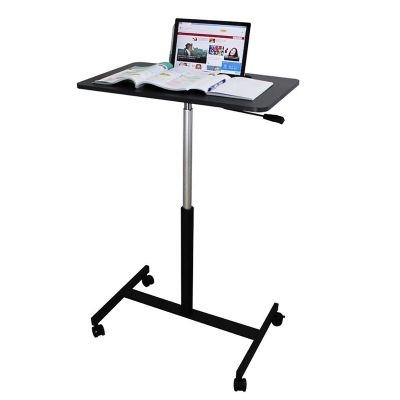 BBNB Laptop Desk, Height Adjustable Laptop Table Sofa Table and Side Table for Table, Pulley Design to Move Easily (Color : White)