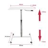 BBNB Laptop Desk, Height Adjustable Laptop Table Sofa Table and Side Table for Table, Pulley Design to Move Easily (Color : White) view 3