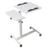BBNB Laptop Desk, Height Adjustable Laptop Table Sofa Table and Side Table for Table, Pulley Design to Move Easily (Color : White) view 1